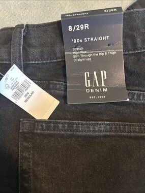 GAP 90s Straight Leg Black Denim